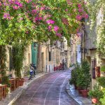 More Greece Panorama of cozy outdoor cafe in Plaka, the best place to walk and relax with a cup of Greek coffee