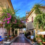 More Greece Plaka,an old historical neighbourhood of Athens, clustered around the northern and eastern slopes of the Acropolis,known as the Neighbourhood of the Gods